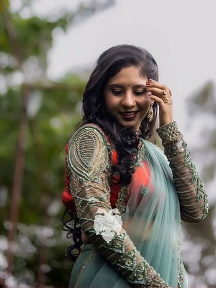 Blouse House by Mahitha Prasad - Custom Blouse Design & Embroidery Reception & Sangeet Glamour photo 22