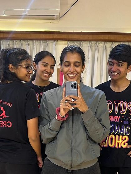 A quick selfie with the crew after a great rehearsal. These are the moments we cherish. Our studio is a place to learn, laugh, and build lasting friendships with fellow dancers.