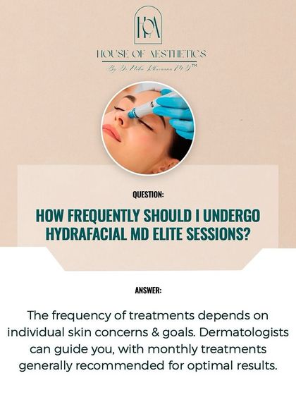 Clients often ask how frequently they should get a Hydrafacial. For optimal skin health and to maintain results, I generally recommend monthly sessions. However, the exact frequency depends on your individual skin concerns and goals.