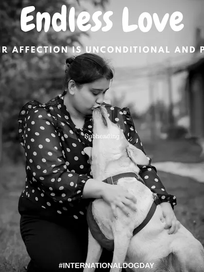 I often switch to black and white when an image is full of powerful emotion. It strips away distractions and focuses on the core feeling, like the unconditional love in this tender kiss between a woman and her dog.