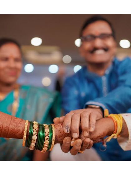 The 'Kanyadaan' ritual, where the parents give their daughter's hand to the groom, a moment of profound significance.