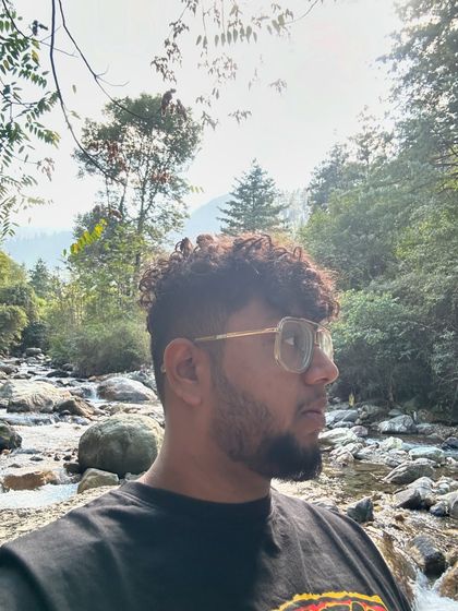 Out in nature. A change of scenery helps to get the creative juices flowing.