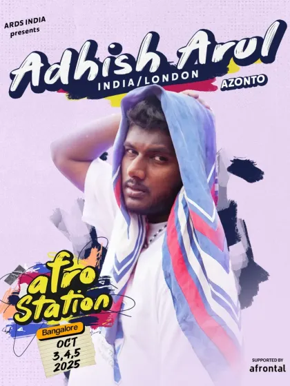 Announcing our second international faculty member for Afro Station, Adhish Arul! Get ready to feel the rhythm of Afro fusion and Azonto this October.