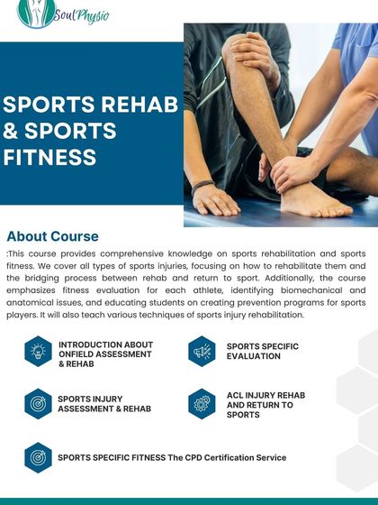 Announcing our new course on Sports Rehab & Sports Fitness. It provides comprehensive knowledge on injury assessment, rehab techniques, and creating prevention programs for athletes.