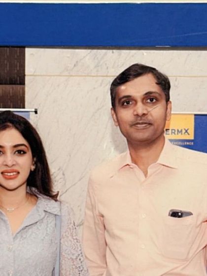 Connecting with colleagues at Haircon 2024. These interactions are vital for staying updated on the latest advancements in dermatology and hair restoration.