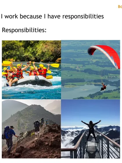 Let's be real, this is why we all work. Our responsibilities include trekking, rafting, paragliding, and finding the next great viewpoint. If this is your kind of responsibility, you're in the right place.