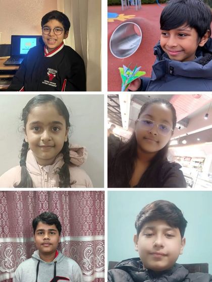 A collage of our international winners! These students excelled in the 13th International Brainobrain Online Competition, competing against over 23,000 participants from 76 countries.