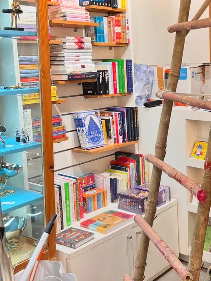 The finishing touches before the new store opened in Nirvana Courtyard. We were climbing our way to Nirvana!