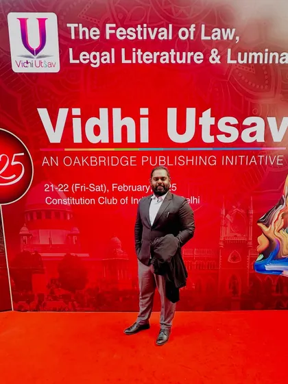 Attending Vidhi Utsav 2025
At the Festival of Law, Legal Literature & Luminaries, an event that brings together the best minds in the legal field.
