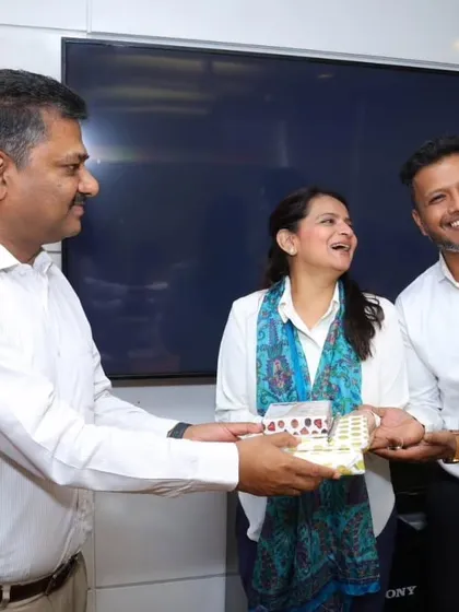 Celebrating Success at KEC International. A happy moment with the team at KEC International after a successful workshop on Business Communication and Presentation Skills. It's always rewarding to see the positive impact of our training.