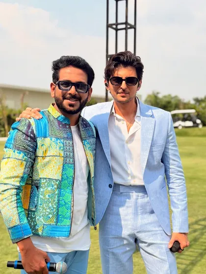 Sharing a frame with the heartthrob singer Darshan Raval. It's always a pleasure to host events featuring artists who have such a massive connection with their fans.