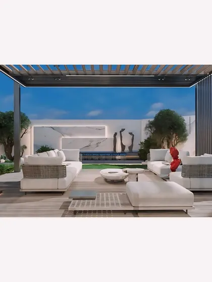 A duplicate of image 23, showing the inviting outdoor seating arrangement.