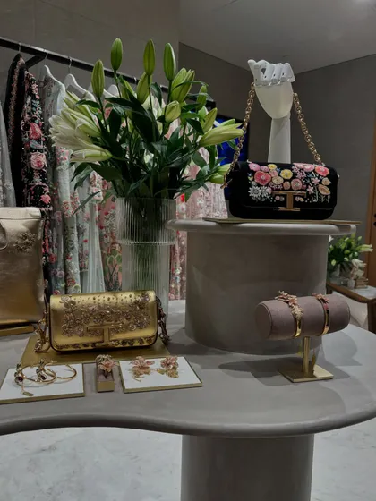 More details from the Rahul Mishra x Tods collaboration. The intricate embroidery on these bags is just exquisite.