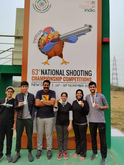 My students with their medals at the 63rd National Shooting Championship. Success at the national level is a major milestone.
