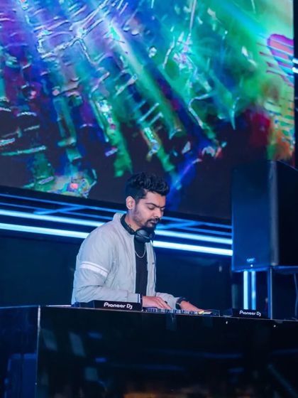 Spinning at White Lotus Club with a stunning visual backdrop. The high-quality production here really enhances the music.