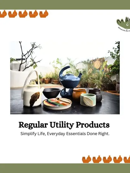 A collection of my regular utility products, including teapots, bowls, and mugs. These are the everyday essentials, made beautifully.