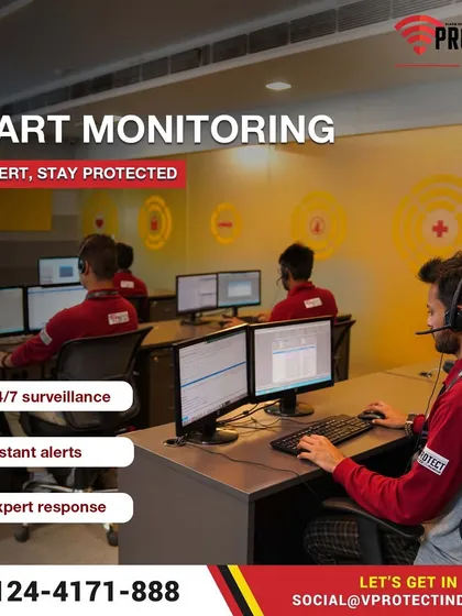 The second layer is our smart monitoring. My team of experts provides 24/7 surveillance from our AI-enabled Alarm Receiving Center. They verify every alert and ensure that false alarms are filtered and real threats receive an expert response.