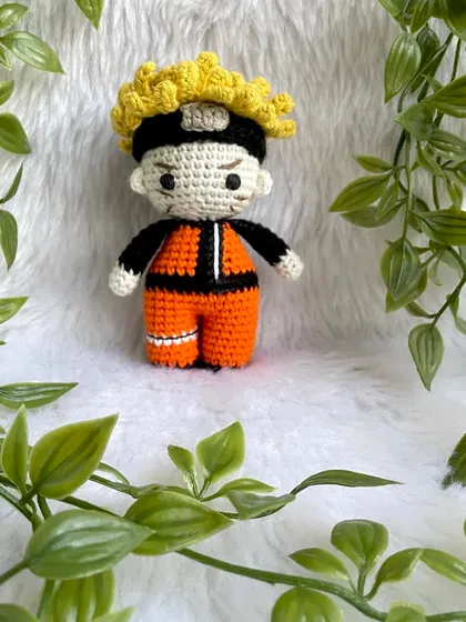 My third Naruto doll! This popular anime hero is always a favorite. I focused on his spiky yellow hair and determined expression to bring this ninja character to life.