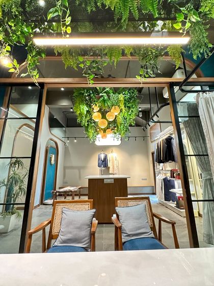 It was a delight to see this space transform from an old warehouse into our beautiful studio. A perfect backdrop for creating bespoke wedding garments.