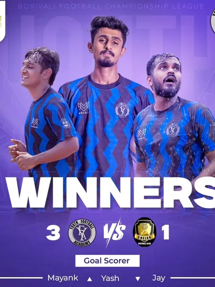 Another win in the books. Our players celebrate a 3-1 victory, with Mayank, Yash, and Jay all getting on the scoresheet.