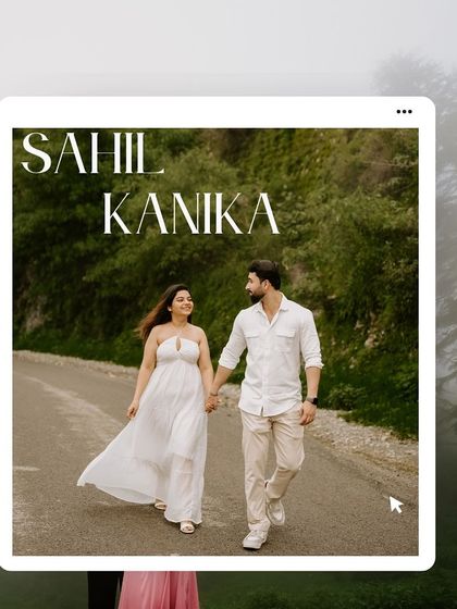 A couple walks hand-in-hand down a quiet mountain road, perfectly capturing the feeling of starting a new journey together in a serene Himachal setting.