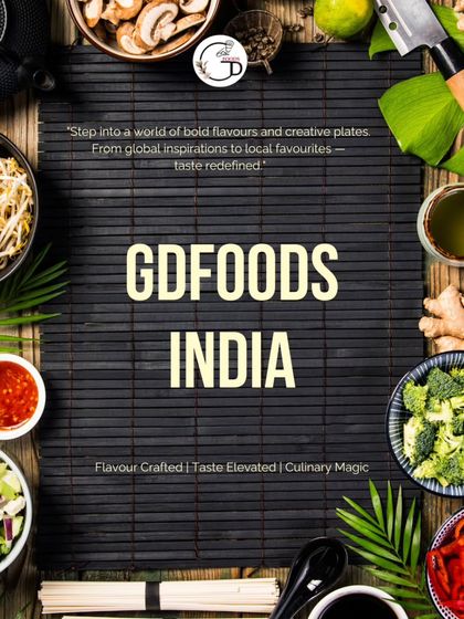 "Step into a world of bold flavours and creative plates." This graphic captures our culinary approach, blending global inspirations with local favorites to redefine taste.