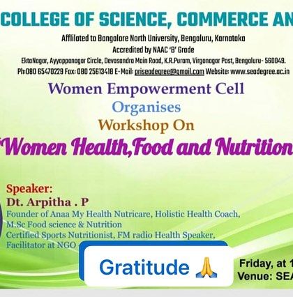 Anaa Nutricare - Corporate & Institutional Wellness Specialized Workshops for Women photo 7