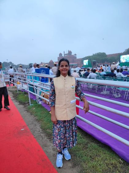 Another proud moment as our teacher, Prof. Reeta Rajak, attends the Independence Day celebration at the Red Fort. Such recognitions inspire our entire community.