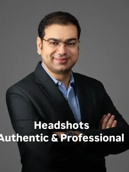 This portrait demonstrates how a simple studio setup can yield a warm and personable result. By guiding the pose and expression, I ensure the final image reflects both professionalism and individual character.