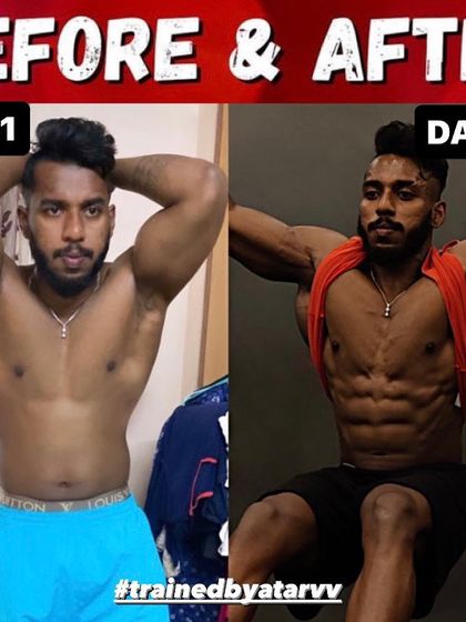 A 49-day mid-prep transformation. This shows the rapid progress possible when a client is fully committed to the contest prep plan.