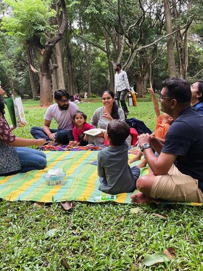 More scenes from our 'Gruffalo' session, showing the kids' reactions and the relaxed, happy atmosphere of our family-friendly weekend activity.