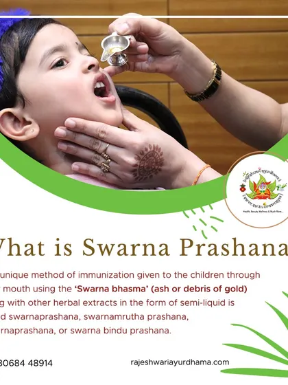 My primary focus is providing children with a strong foundation for health through Swarna Prashana. Here, you can see how I administer these Ayurvedic immunization drops, a gentle and effective method to boost a child's natural defenses.