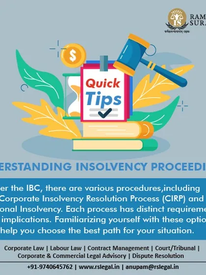 Understanding the different types of insolvency proceedings is crucial. The Corporate Insolvency Resolution Process (CIRP) for companies and Personal Insolvency for individuals each have distinct requirements and implications. We help you choose the best path.