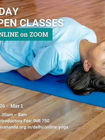 Join our 5-day open classes online via Zoom. This is a great way for intermediate students to maintain a regular practice with live instruction from our experienced teachers.