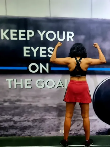 Keep your eyes on the goal. This is a constant reminder for me, whether I'm in the gym or facing a life challenge. Your focus determines your progress.