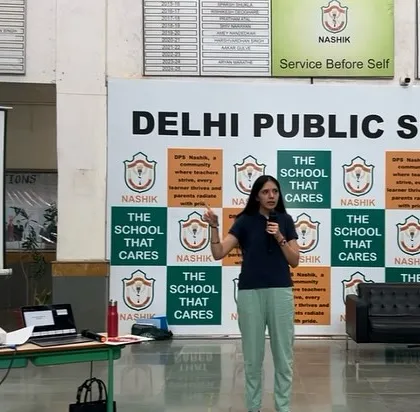 Presenting at a professional development conference for educators at Delhi Public School, Nashik. I am passionate about sharing practical, inquiry-based teaching techniques that help transform classrooms into vibrant, interactive learning environments.