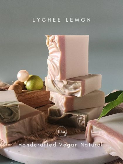 Pucker up, summer! My new Lychee Lemon Soap Bar is here to add a zing to your routine. It's crafted with pure cocoa butter and a blend of coconut, olive, and castor oils for a luxurious, moisturizing lather.