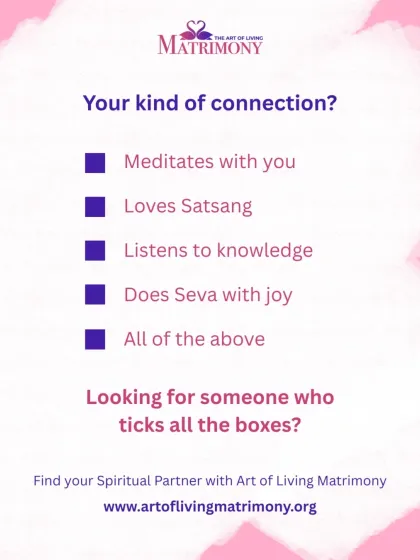Are you looking for a connection that goes beyond the superficial? A partner who meditates with you, enjoys satsang, and finds joy in seva? This is the kind of conscious couple matchmaking I facilitate.