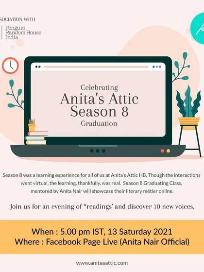 An invitation to the virtual graduation for our Season 8 writers. This event was a testament to the fact that learning and celebration can be just as real online.
