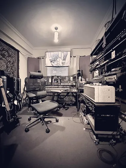 This is the creative space of music director Meghdeep Bose, one of the many professional studios I work in. I am comfortable and experienced in any high-end recording environment, ready to bring your musical vision to life.
