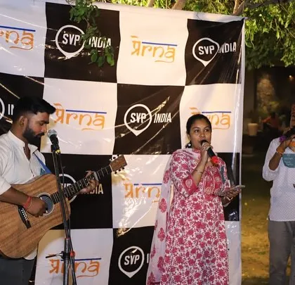 Performing at the 8th Anniversary of the SVP Delhi Chapter. We are grateful for their support and were thrilled to share our music at this celebration of collective impact.