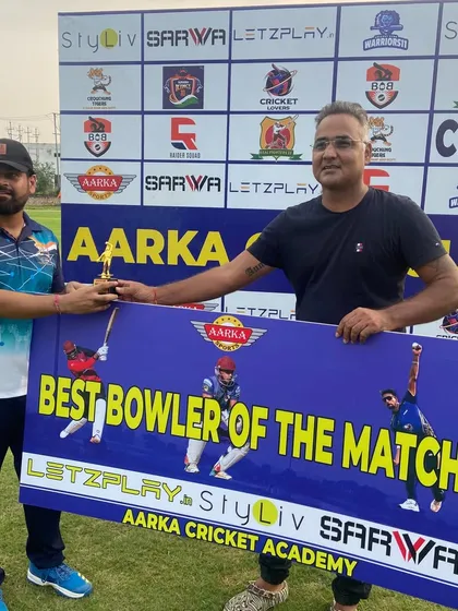 Acknowledging the art of bowling with the 'Best Bowler of the Match' trophy. Our tournaments give bowlers a platform to showcase their skill and strategy in competitive matches.