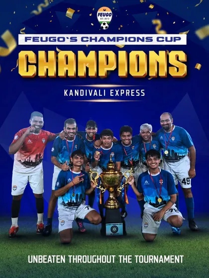 This is what we play for. The Kandivali Express team, unbeaten and crowned champions of our Feugo's Champions Cup. The energy and passion on display were incredible.