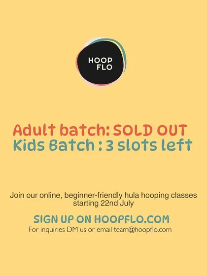 My classes are designed for small groups to ensure every child gets the attention they need, and they often fill up quickly. This graphic shows an update from a recent session where the adult batch sold out, with only a few spots left for the kids' batch. Be sure to check for new openings.