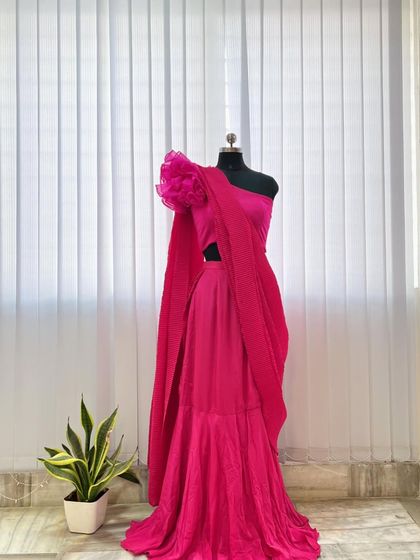 Bhargavi and Poorvika - Ethnic & Fusion Wear Rental Pre-draped & Half Sarees photo 28