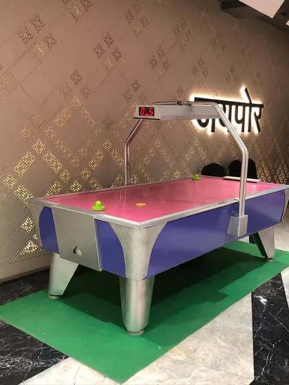 No arcade is complete without a classic air hockey table. Our full-sized, professional-grade table is perfect for intense one-on-one matches and is a staple rental for birthday parties, game nights, and office recreation areas.