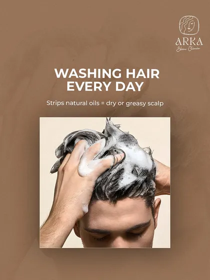 One common mistake is washing your hair every single day. This can strip your scalp of its natural oils, leading to either an overly dry, flaky scalp or a greasy one as it overproduces oil to compensate.