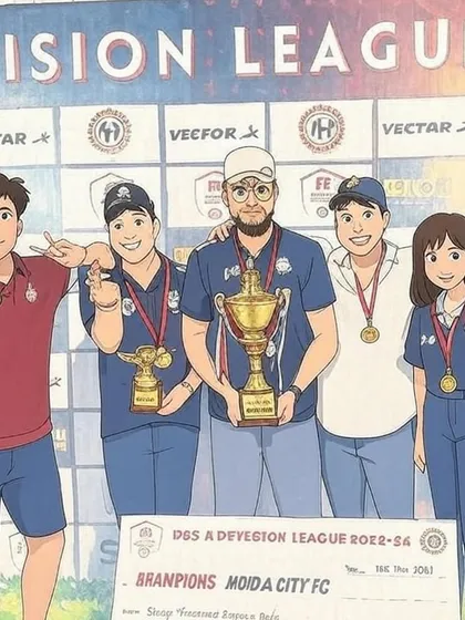 An anime-style graphic celebrating our back-to-back championship wins in Delhi, a creative take on our victorious journey.
