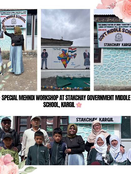 More moments from the Kargil workshop. I am proud to be an Indian, a mehndi educator, and a woman turning her dreams into reality.