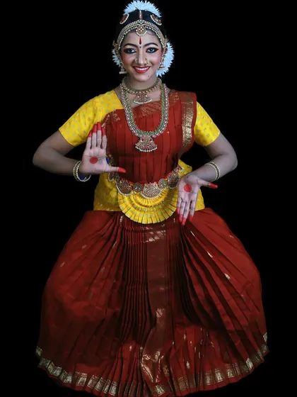 Ridhima Nair, one of our star students. This portrait captures her confidence and the radiant smile that she brings to every performance.